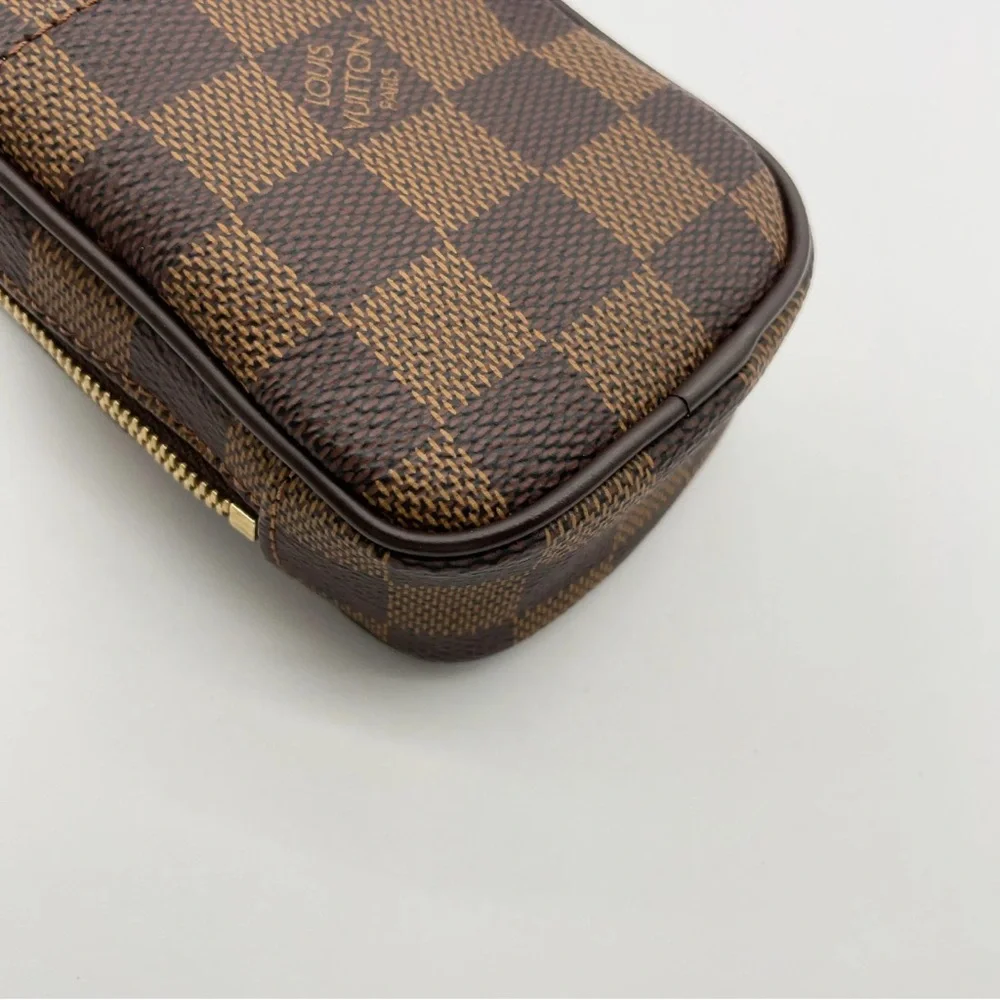 Auth Louis Vuitton Ebene Etui Okapi PM M61738 Shoulder Pouch W/Box/Strap - Picture 7 of 15